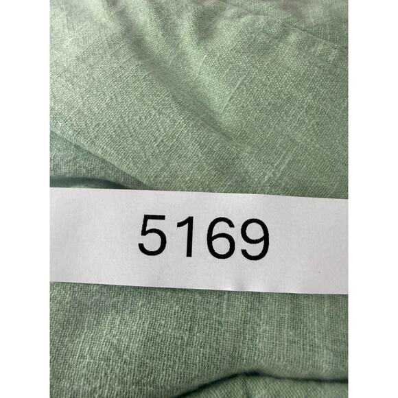 Cathy Daneils Size M Career Notched Blazer Jacket Green Single Button V Neck - Picture 9 of 9